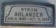 Ahlander Hyrum