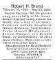 Brand Robert H