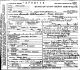 Ahlander Frank, death certificate